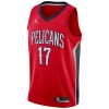 New Orleans Pelicans jonas valanciunas 17 Jordan 2022-23 Statement Edition Punainen Miesten Pelipaidat Swingman